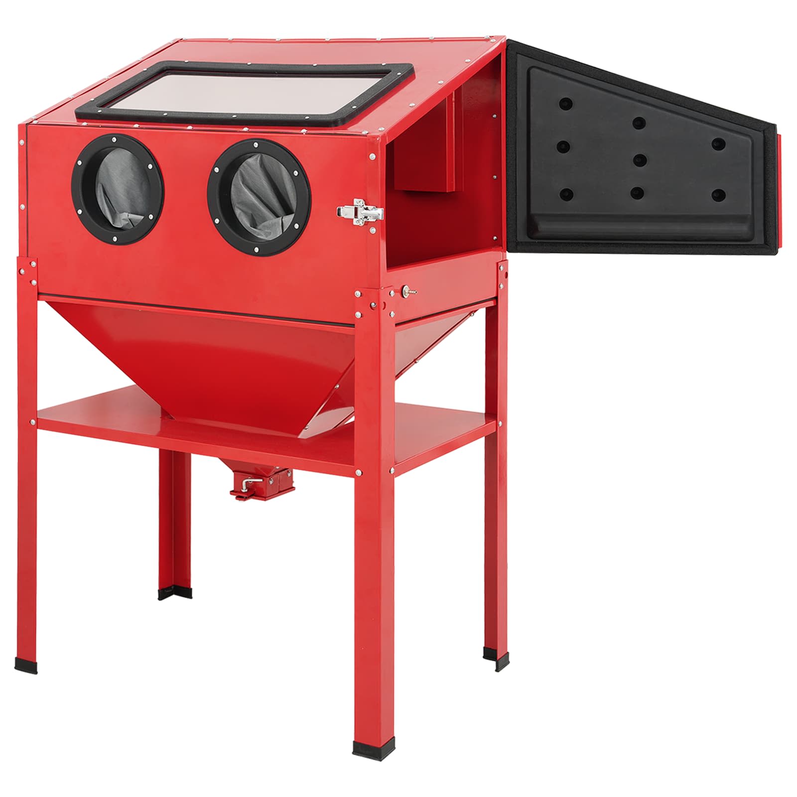 Sandstrahlkabine 226 L 125 Psi Kaltgewalzter Stahl Vidaxl