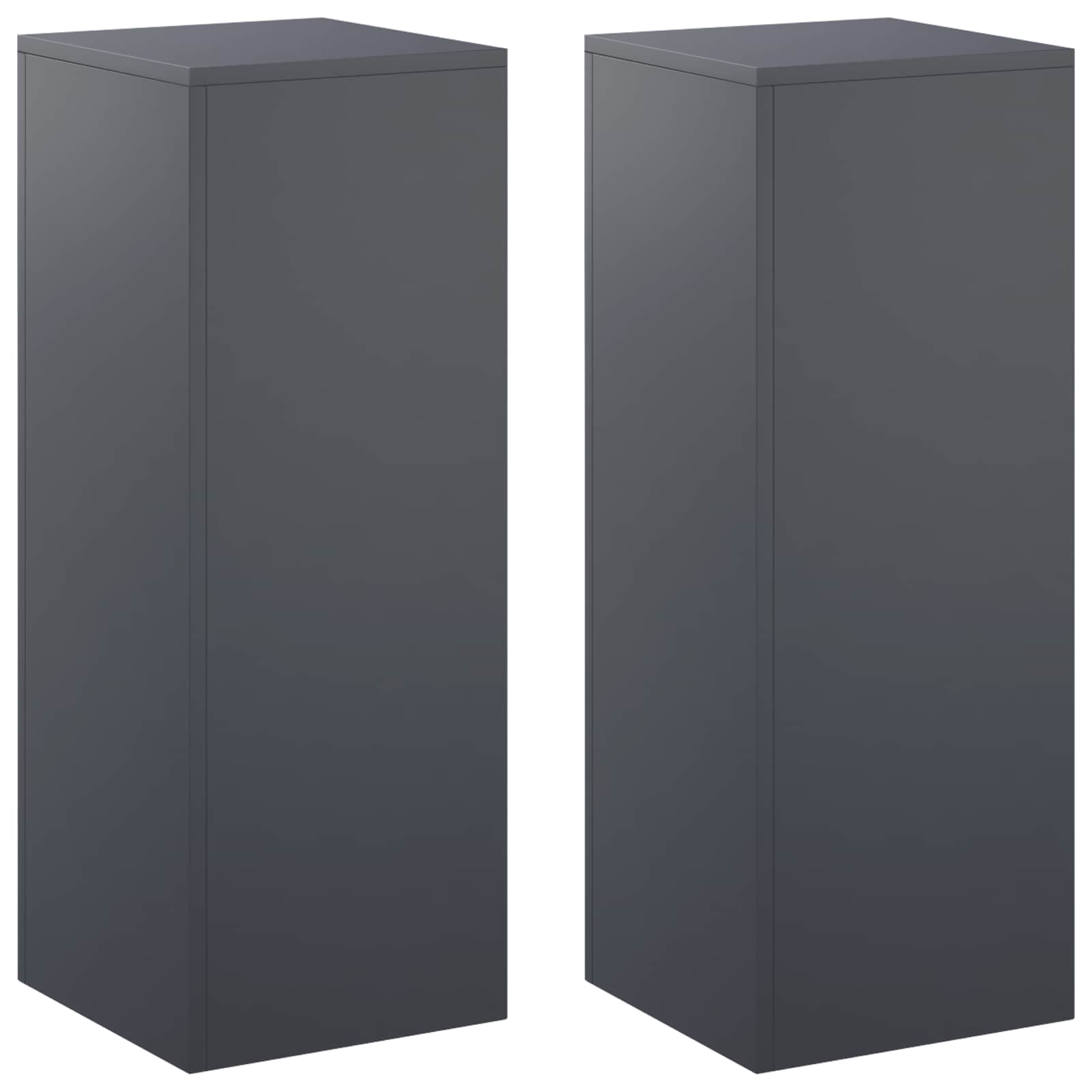 Pflanzenständer 2 Pcs Anthrazit 30 X 30 X 80 Cm Vidaxl
