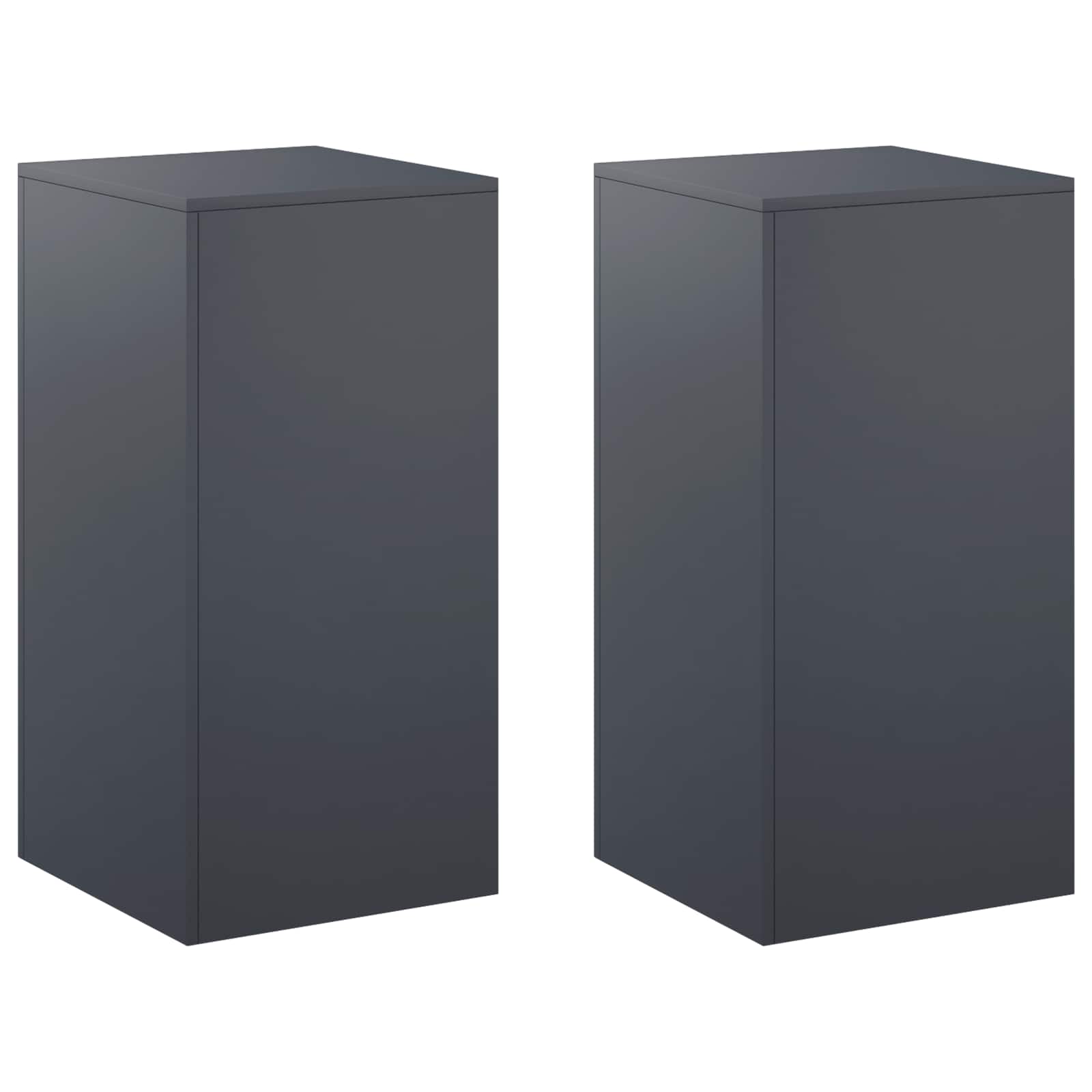 Pflanzenständer 2 Pcs Anthrazit 40 X 40 X 80 Cm Vidaxl