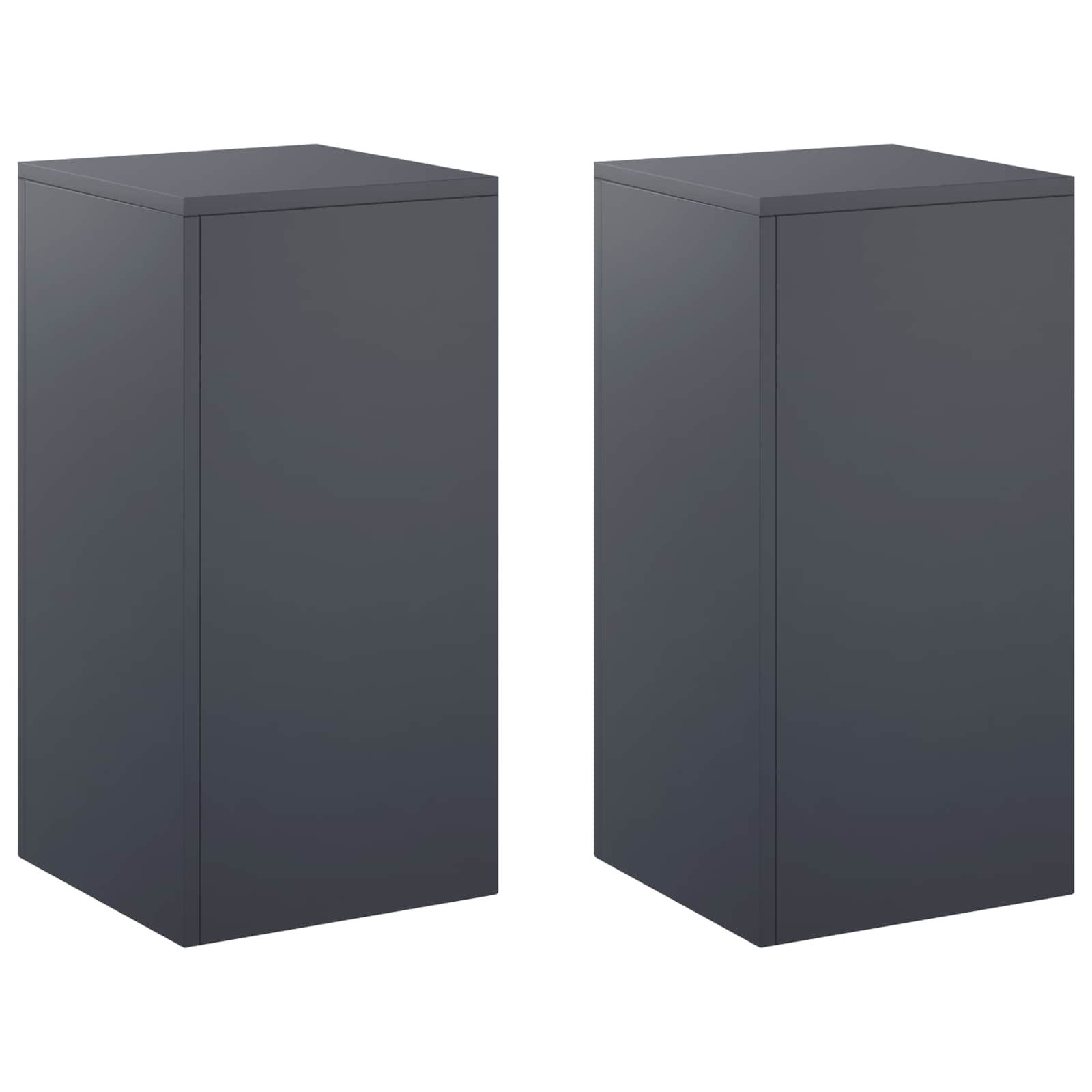 Pflanzenständer 2 Pcs Anthrazit 30 X 30 X 60 Cm Vidaxl