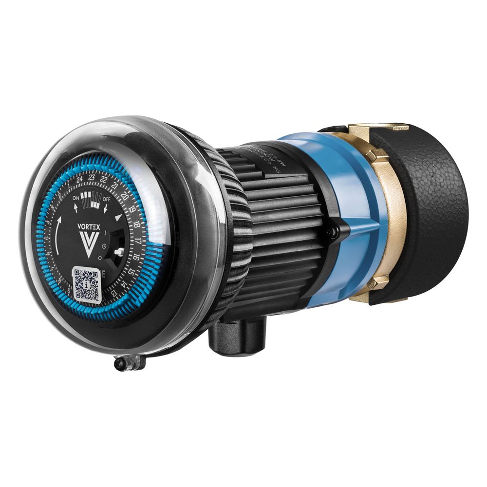 Vortex Trinkwasser-zirkulationspumpe Blueone Bwo 155 R Zm, 80mm, 1/2" Ig, Messing, Mit Mechanischer Zeitschaltuhr