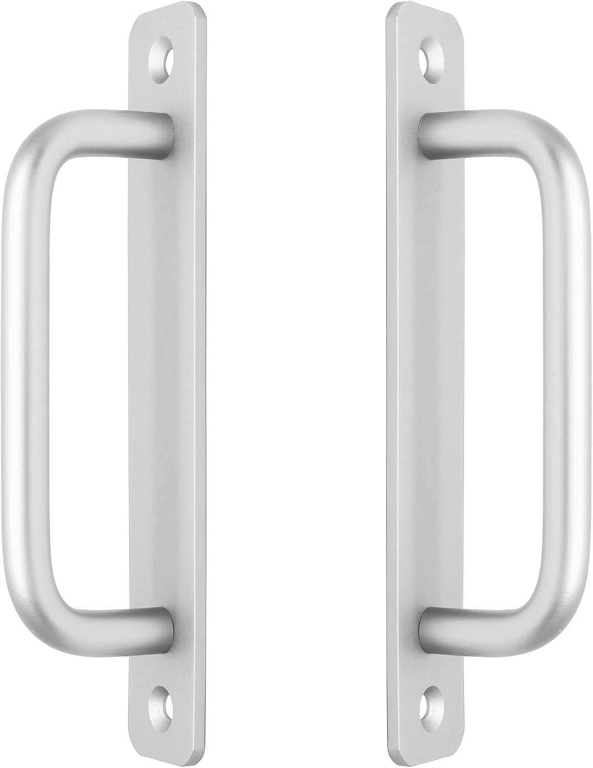 2-teiliger Schiebetürgriff, Aluminium-schiebetürgriff (148 Mm) – Silber – 12,8 Cm Lochabstand