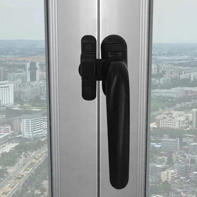 (schwarze Öffnung Rechts) Innenfenstergriffe Aus Aluminium Und Kunststoff – Innen- Und Außenschiebefenstergriffe