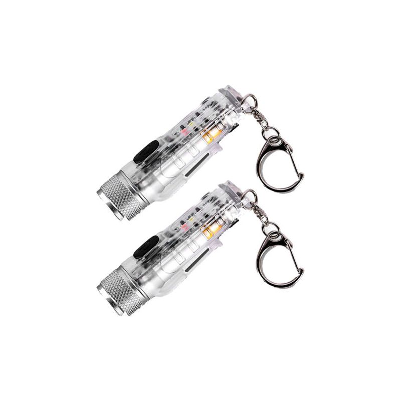 2. Eine Wasserdichte Mini-taschenlampe Mit Einem Leistungsstarken, Weitreichenden Lichtstrahl Und Transparenter Oberfläche.