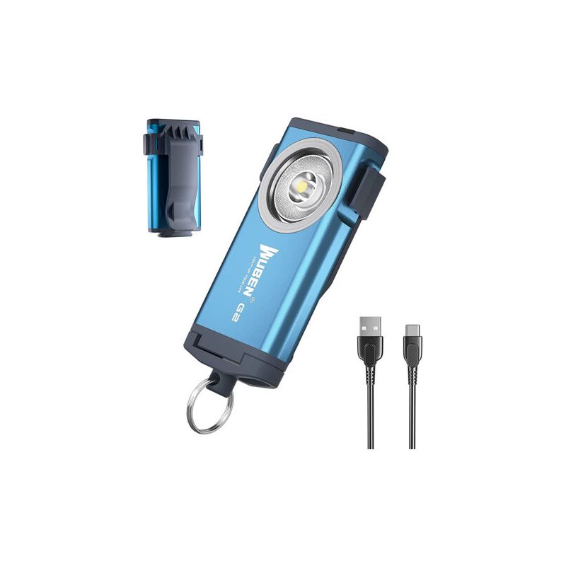 Leistungsstarke, Wiederaufladbare Richt-taschenlampe Mit Ultrahellem Blauem Touchlicht