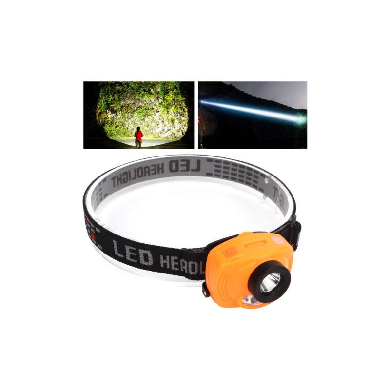 Dubuns Mini-led-stirnlampe, Tpu Abs, Superhelle Infrarot-led-stirnlampe Für Outdoor-camping Und Angeln