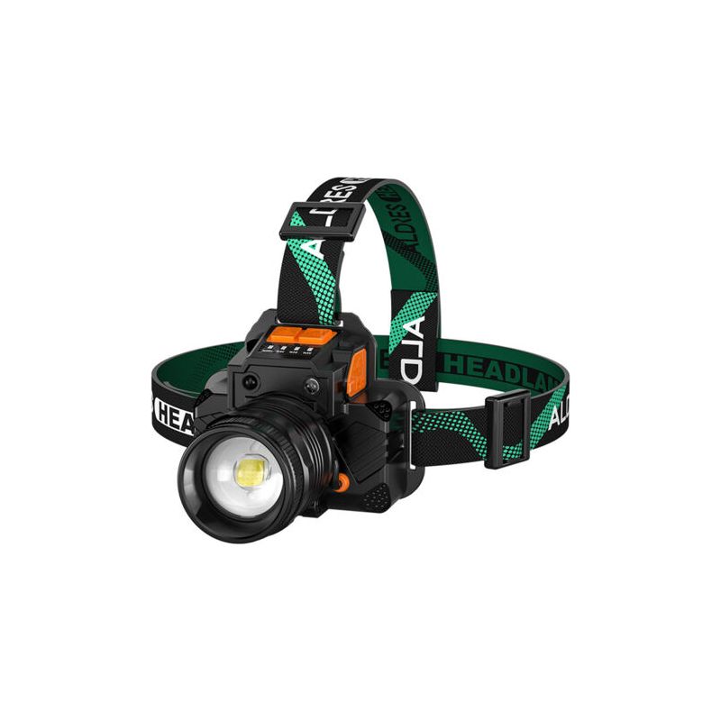 Superhelle, Wiederaufladbare Stirn-/taschenlampe Mit Richtfunktion, Geeignet Für Bergbau, Camping, Wandern Und Angeln, Erzeugt Weißes Licht. T8-lampendocht.
