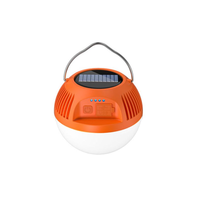 Mini-campingtaschenlampe, Ideal Für Notfälle Bei Hurrikanen, Mittelorange, Weißes Licht