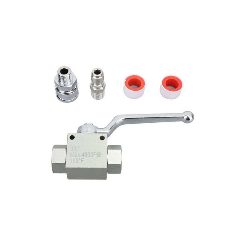 Kugelhahn-set Für Hochdruckreiniger, Schnellkupplungen Aus Edelstahl, Schlauchzubehör Für 4500 Psi, 3/8 Zoll