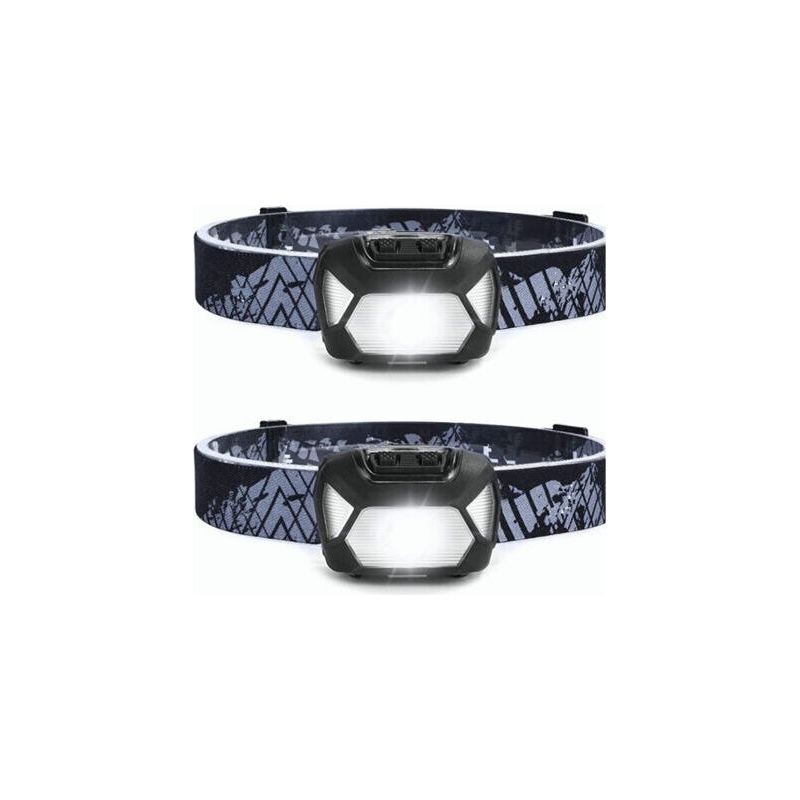 Hochleistungsfähige, Wiederaufladbare Led-stirnlampe, D5000, Ultrahelle Led-stirnlampe, 2000 Lux, Weißes Und Rotes Licht, 6 Beleuchtungsmodi, Ipx4, Zum Laufen, Angeln, Radfahren Usw.