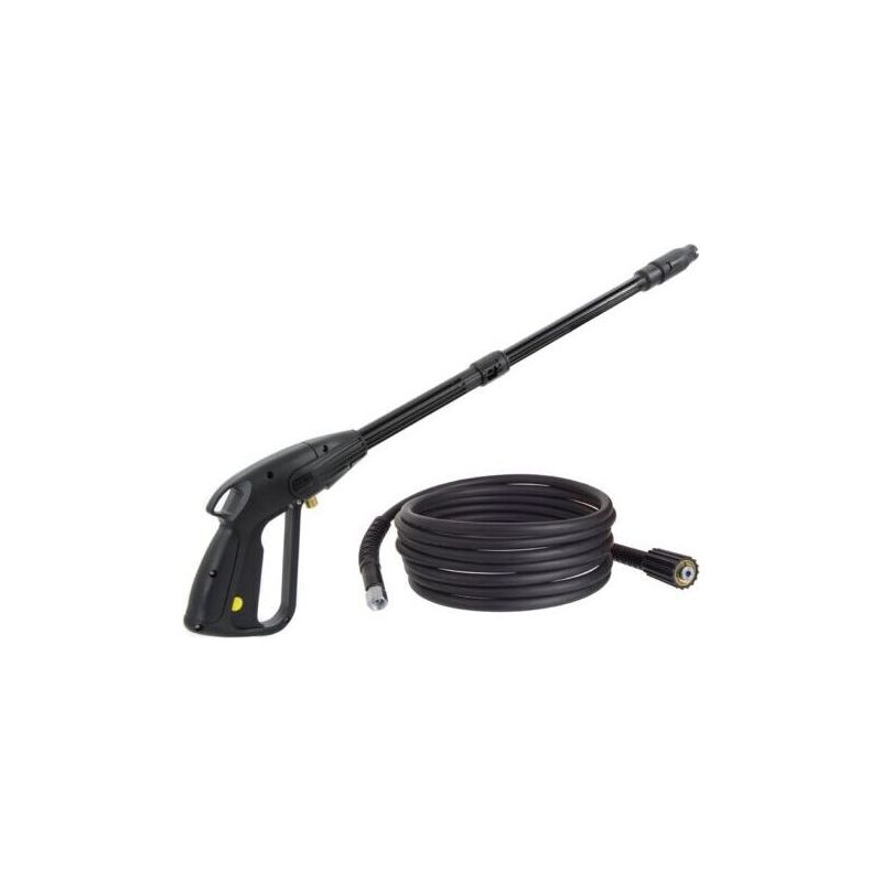 Hochdruckreinigerpistole Mit Nylonschlauch M14x1,5, 14-mm-schaft Mit Zubehörschlauch – Verstellbare Düse – Schlauchlänge: 5 M