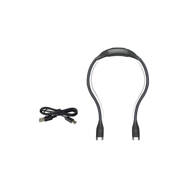 Nackenleselampe Mit 3 Einstellbaren Helligkeitsstufen, 4 Leds, Nachtlicht, Usb-aufladbarem Kabel