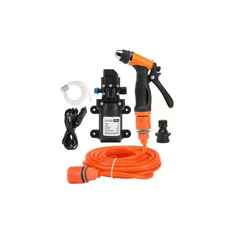 12-v-tragbarer Wasserschlauch Für Wohnmobile Und Autos – Hochdruckreiniger Mit Pistole, Dehnbarer Schlauch Für Camping, Gartenarbeit Und Fahrzeugwäsche