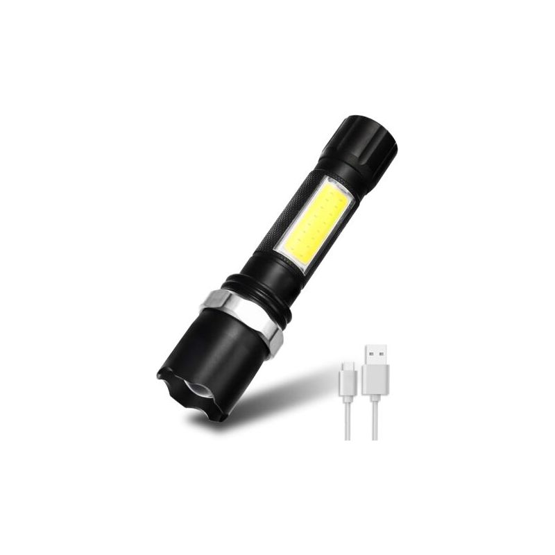 Wiederaufladbare Led-taschenlampe, 600 Lm, 3 Modi, Wasserdicht Nach Ipx5 [energieklasse A+]