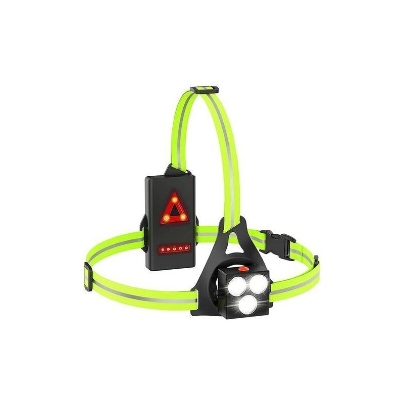 Brustlampe, Led-lauflicht, Usb-aufladbar, 3 Modi, 500 Lumen, Wasserdicht, Zum Joggen, Campen Und Wandern