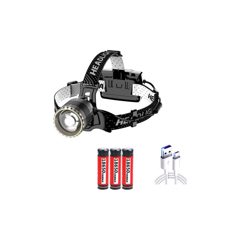 Wiederaufladbare Led-stirnlampe, Superhelle 12.000 Lumen, 3 Leuchtmodi, Mit Gestensensor, Ideal Zum Laufen, Joggen, Angeln Und Campen. Ikodm