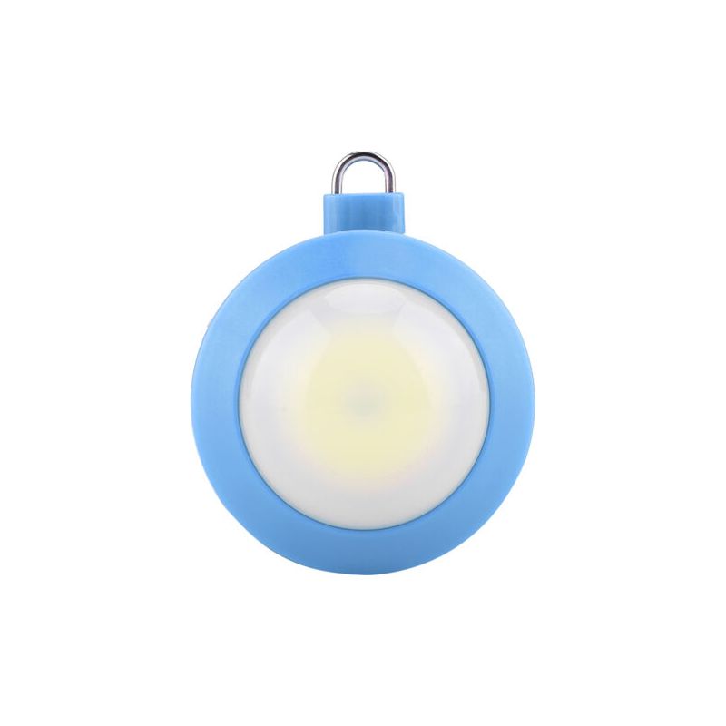 Mini-runde Superhelle Cob-led-campinglampe, Outdoor-nachtlicht Mit Haken (blau)