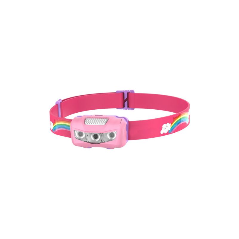 Kinderstirnlampe, Led-stirnlampe Für Nachtläufe, Wanderungen Und Camping, Macaron-rosa