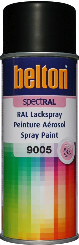 belton SpectRAL Lackspray 400 ml tiefschwarz seidenglanz Sprühlack Buntlack