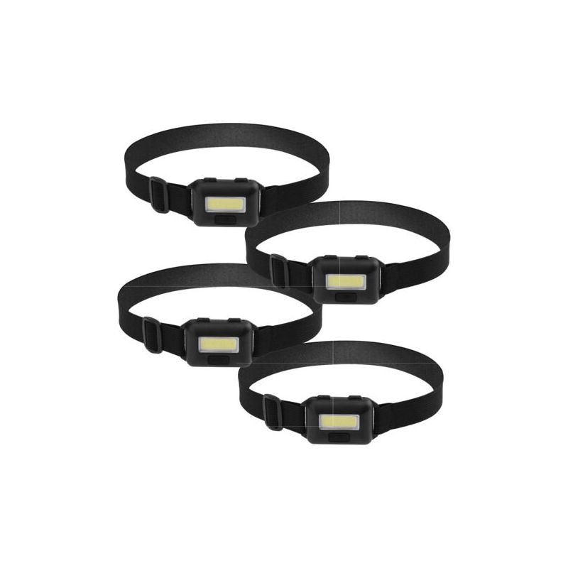 4-teilige, Gerichtete Stirnlampe/taschenlampe, Geeignet Für Erwachsene Und Kinder. Psa-scheinwerfer, Ultrahelle Stirnlampe, Schwarz