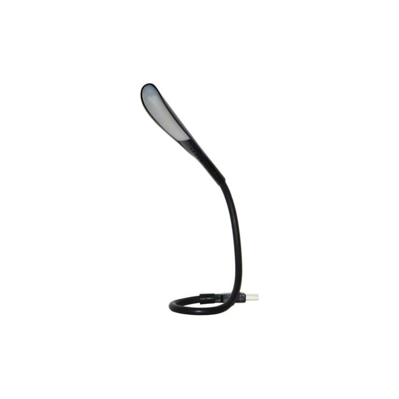 Usb-led-lampe, Leselampe Für Computertastatur, Verstellbare Usb-leuchte Für Laptops, Flexibler Schwanenhals, 3 Helligkeitsstufen, Touch-steuerung (schwarz)
