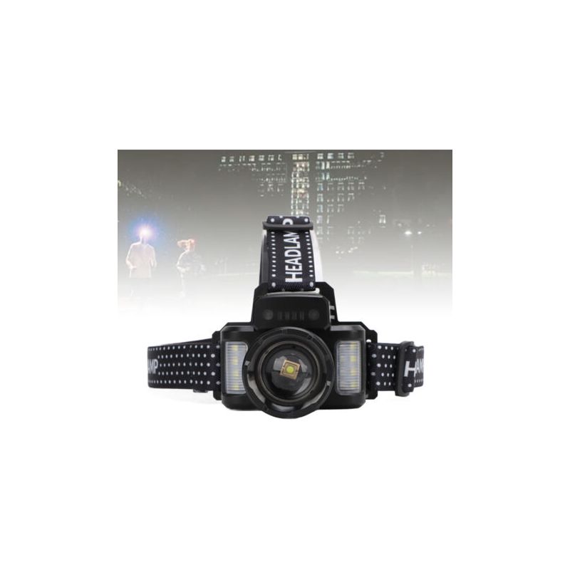 Dubuns 30w Wiederaufladbare Und Wasserfeste Led-stirnlampe, Superhelle, Weiße, Zoombare Led-laser-stirnlampe Mit Ladeanzeige Für Den Outdoor-einsatz