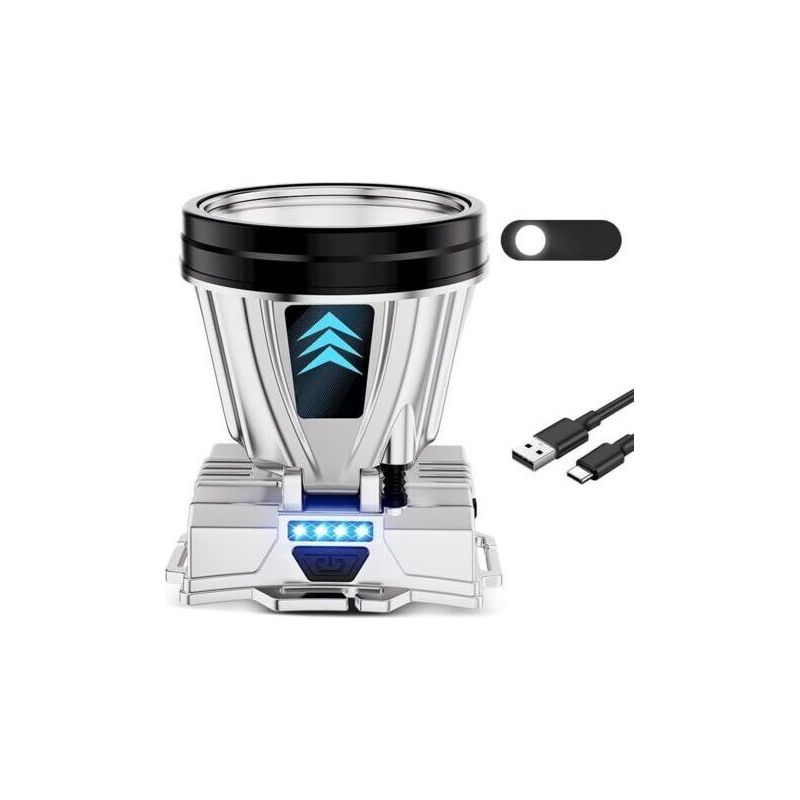 Wiederaufladbare Led-stirnlampe, Led-scheinwerfer, Wasserdichte Ixp5-stirnlampe – Weißes Licht