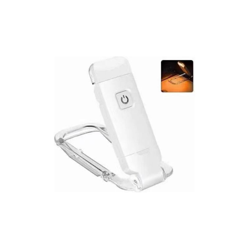 Wiederaufladbare, Tragbare Led-leselampe Mit Usb-anschluss Und Augenschutzclip