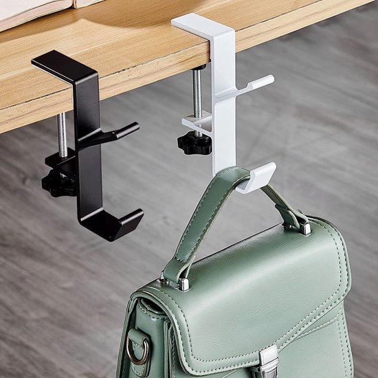 Rutschfeste, Verstellbare Taschen- Und Tischhaken, Multifunktionaler, Tragbarer Doppelhakenhalter Für Schlüssel, Taschen, Hüte Und Regenschirme