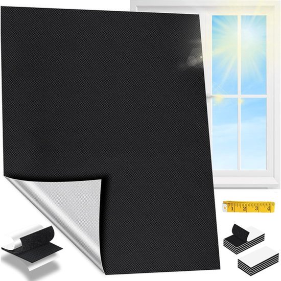 150 X 200 Cm Großer Verdunkelungsstoff Mit Klettverschluss, Sonnenschutz, Wärmeisolierendem Vorhang Und Dachfenstermarkise