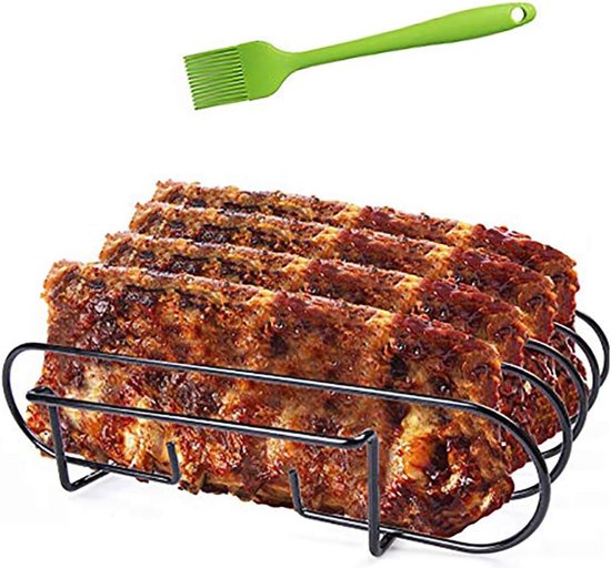 Grillrippchen, Braten Und Spareribs, Grillgerät Zum Grillen Von Lammkoteletts, Steaks Und Spareribs, Geeignet Für Gas- Und Holzkohlegrills.