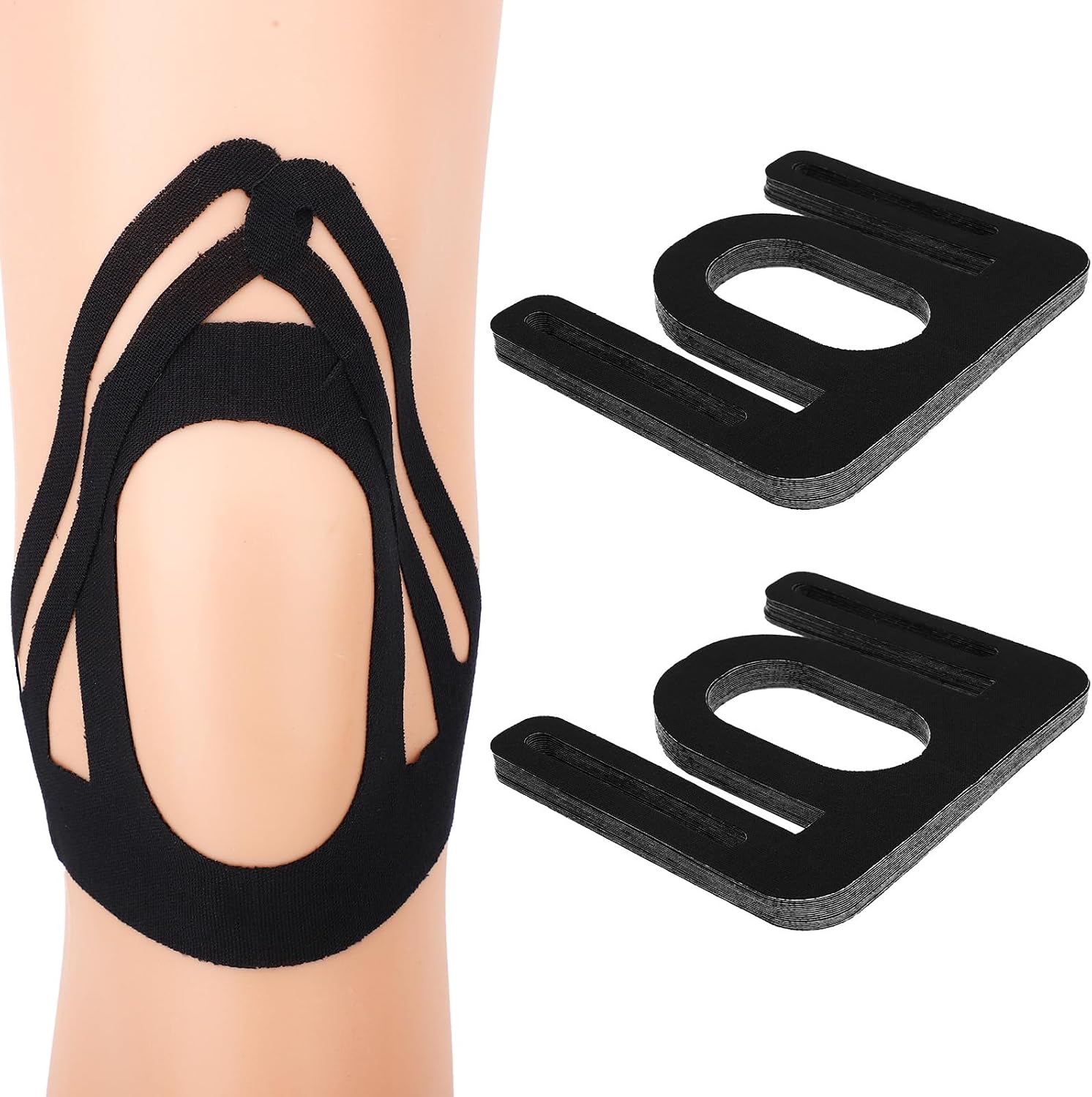 20er-packung Vorgeschnittene, Wasserfeste Kinesiologie-knie-tape-pflaster Zur Unterstützung Und Stabilisierung Des Meniskus