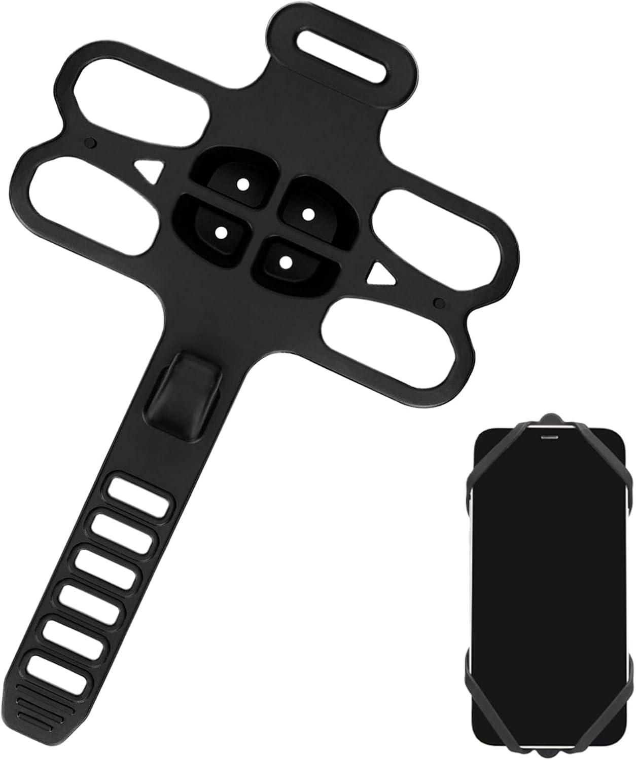Handyhalterung Fürs Fahrrad, Verstellbare Silikon-fahrradhalterung, Stoßfeste Handyhalterung, Befestigungszubehör Für Mountainbikes, Sichere Lenkerhalterung, Fahrradgriff