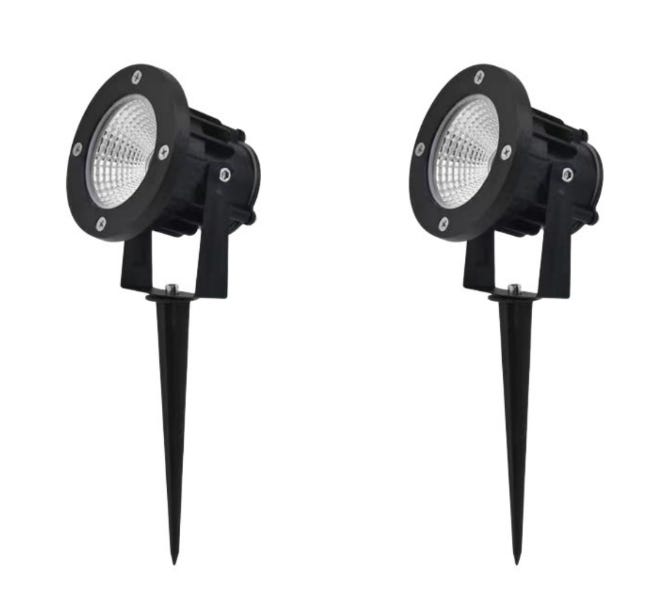 Led-gartenleuchte Mit Verstellbarer Bodenfassung Und Spotlichtfunktion, Schutzart Ip65.
