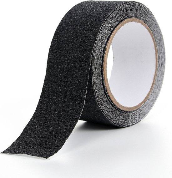 Pvc-treppen-antirutschband, Schleifpapier, Warnstufen, Sicherheitsmatte, Antirutschband 10 Cm × 20 M – Schwarz, 10 Cm