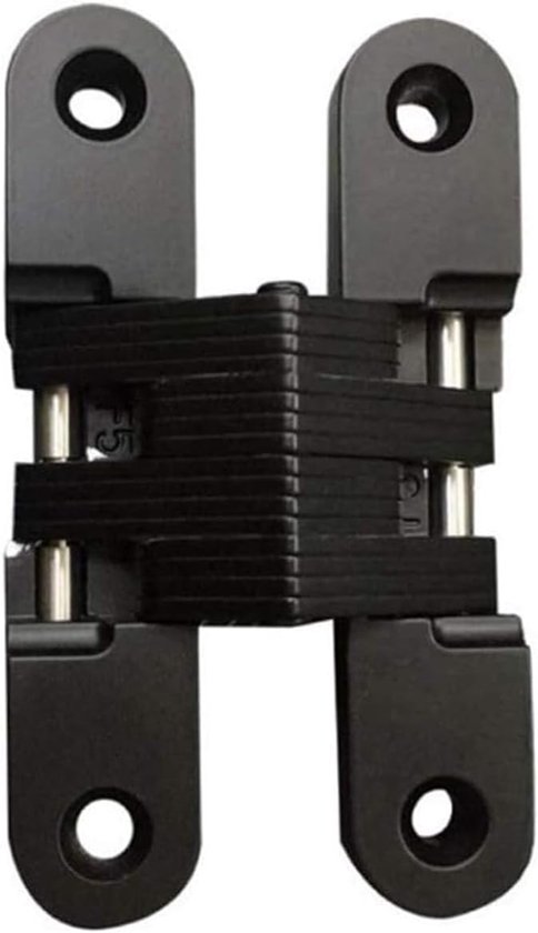 Verdeckte Scharniere – Verdecktes Türsystem – 1 Paar – Schwarz – Edelstahl