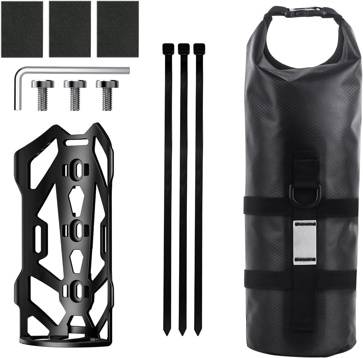 Gabeltasche Mit Fester Halterung, 5 Liter Fassungsvermögen, Wasserdicht, Für Rennräder Und Mountainbikes (für Mtb)