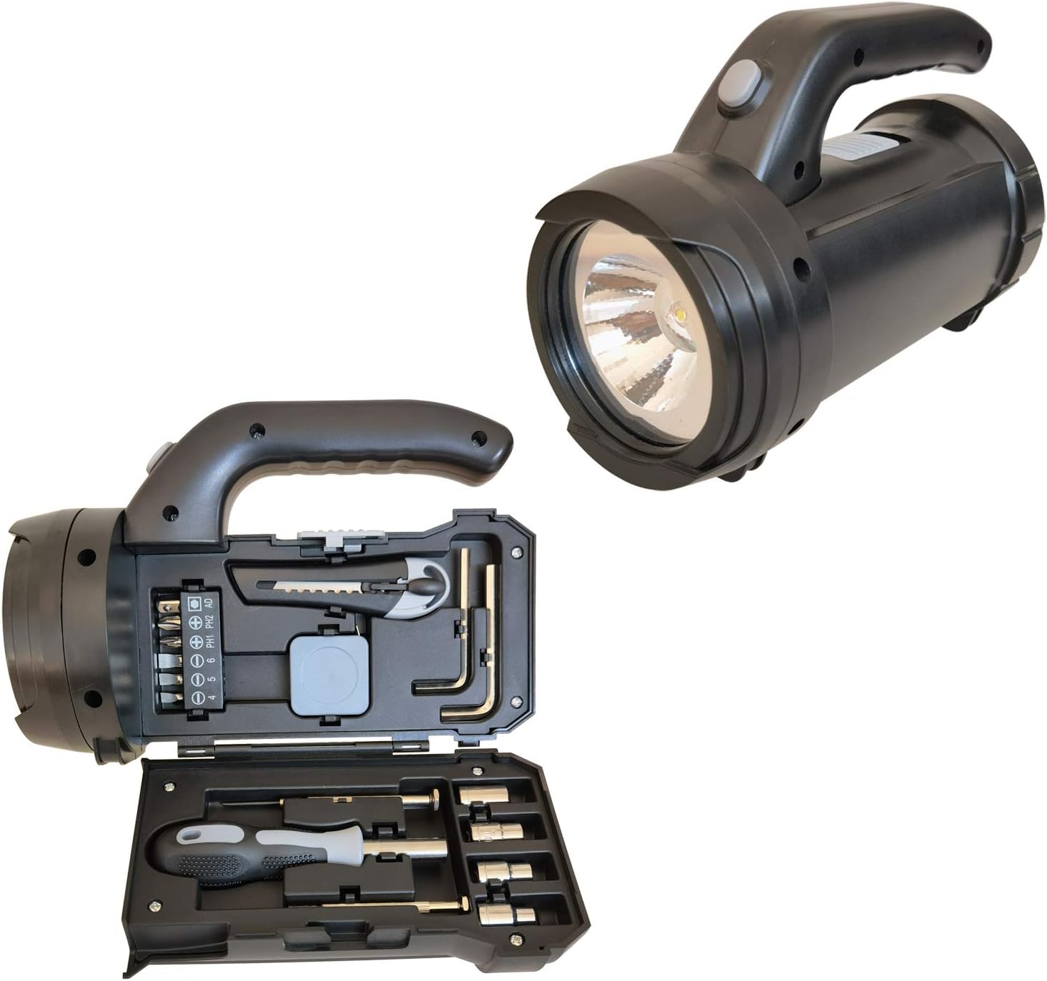 Led-leuchten (m), Handlampen, Taschenlampen, Haushaltswerkzeugsets, Diverse Werkzeuge, Stromausfallschutz, Campingausrüstung (schwarz)