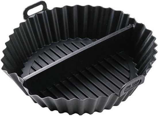 Zweiteilige Silikon-backmatte – Geeignet Für Backofen Und Heißluftfritteuse – Schwarz