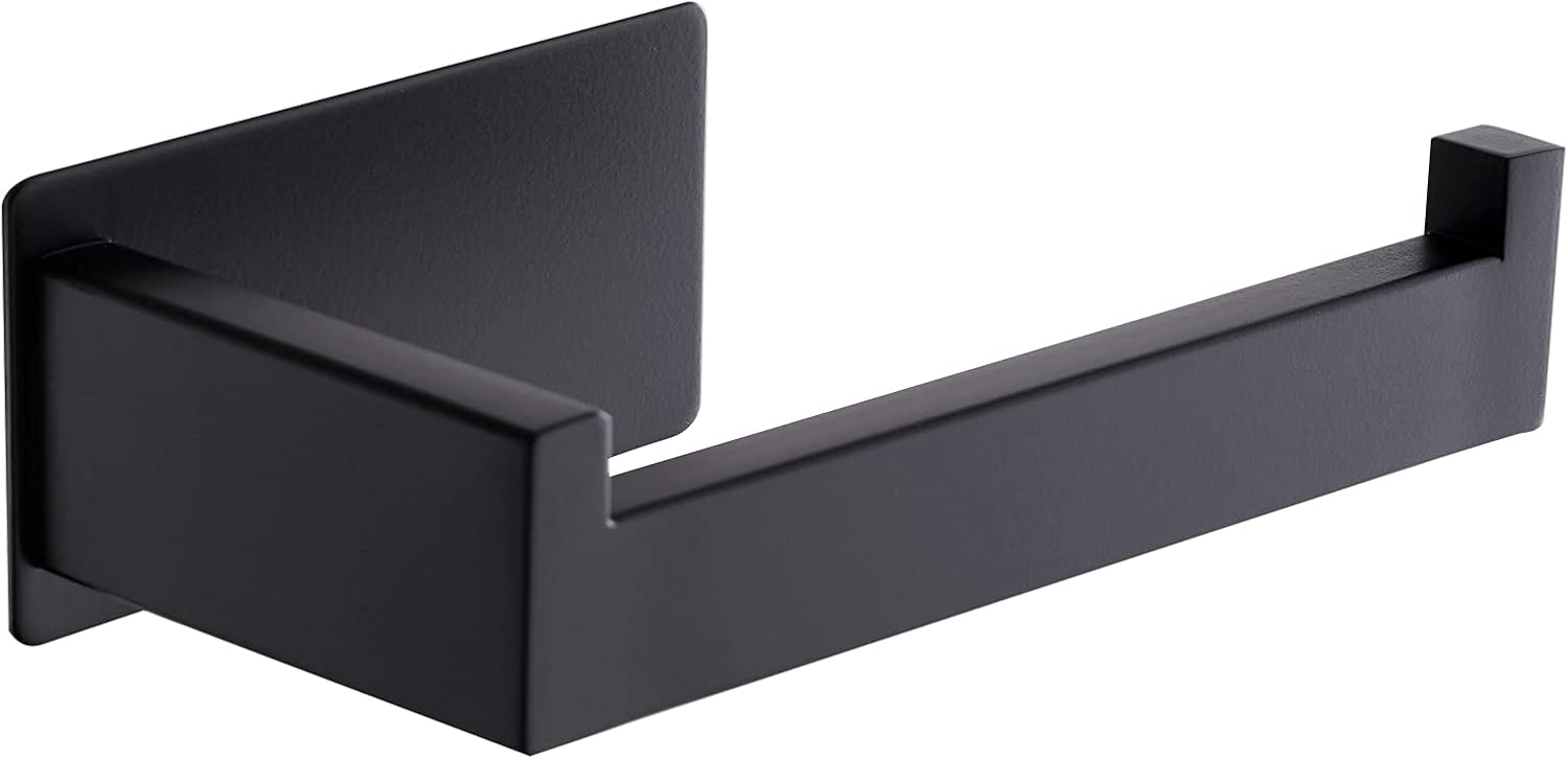 Toilettenpapierhalter, Toilettenpapierhalter Ohne Bohren, Schwarzer Toilettenpapierhalter, Toilettenpapierrollenhalter Aus Edelstahl