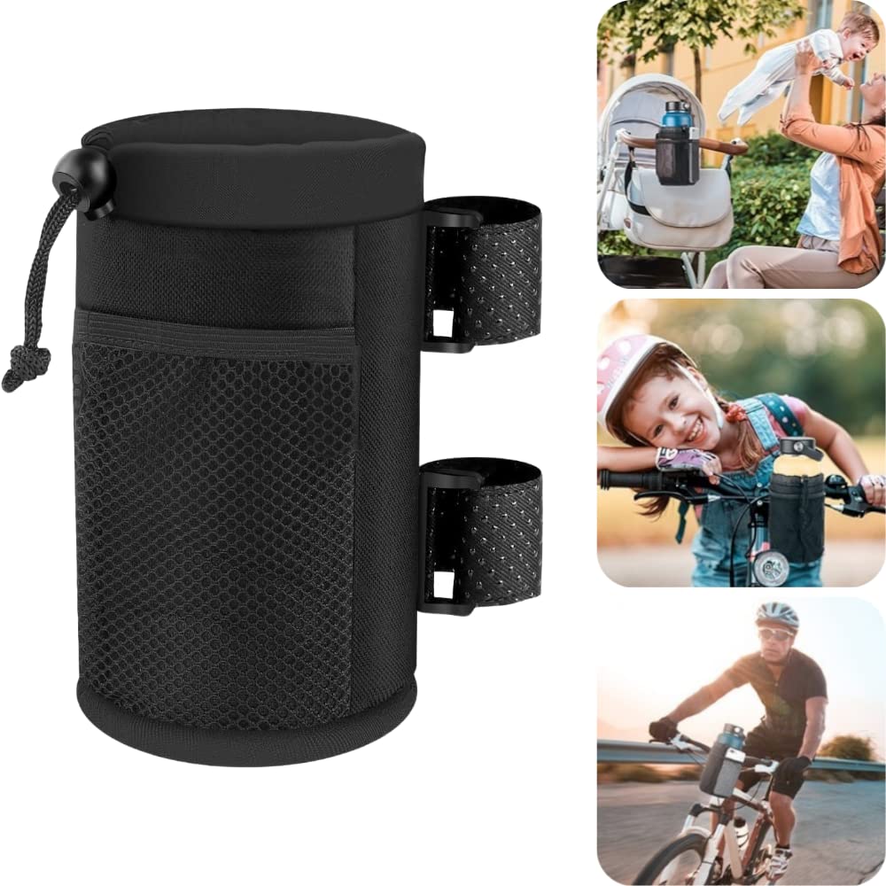 Fahrradbecherhalter, Fahrradflaschenhalter, Fahrradlenker-flaschenhalter, Universeller Getränkehalter, Handytasche Mit Netzfach