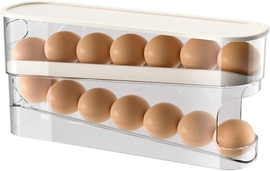 Eierablage Für Den Kühlschrank Mit Leichtgängigen Rollen, Praktisches Design