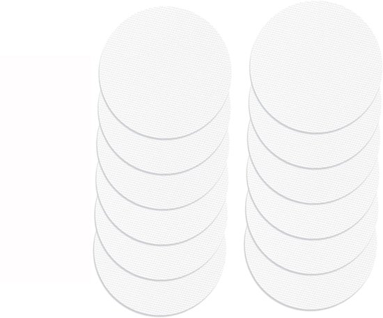 12er-packung 8x8 Cm Transparente, Rutschfeste Peva-sicherheitsaufkleber Für Bad Und Treppenhaus