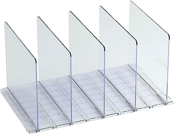 5-teiliges Set Aus Transparenten, Herausnehmbaren Abs-unterteilungen Für Handtaschen Und Geldbörsen Zur Aufbewahrung In Kleiderschrankregalen
