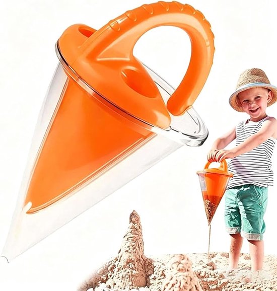 Transparente Sanduhr-trichter-spielzeugfigur – Strand/sandkasten