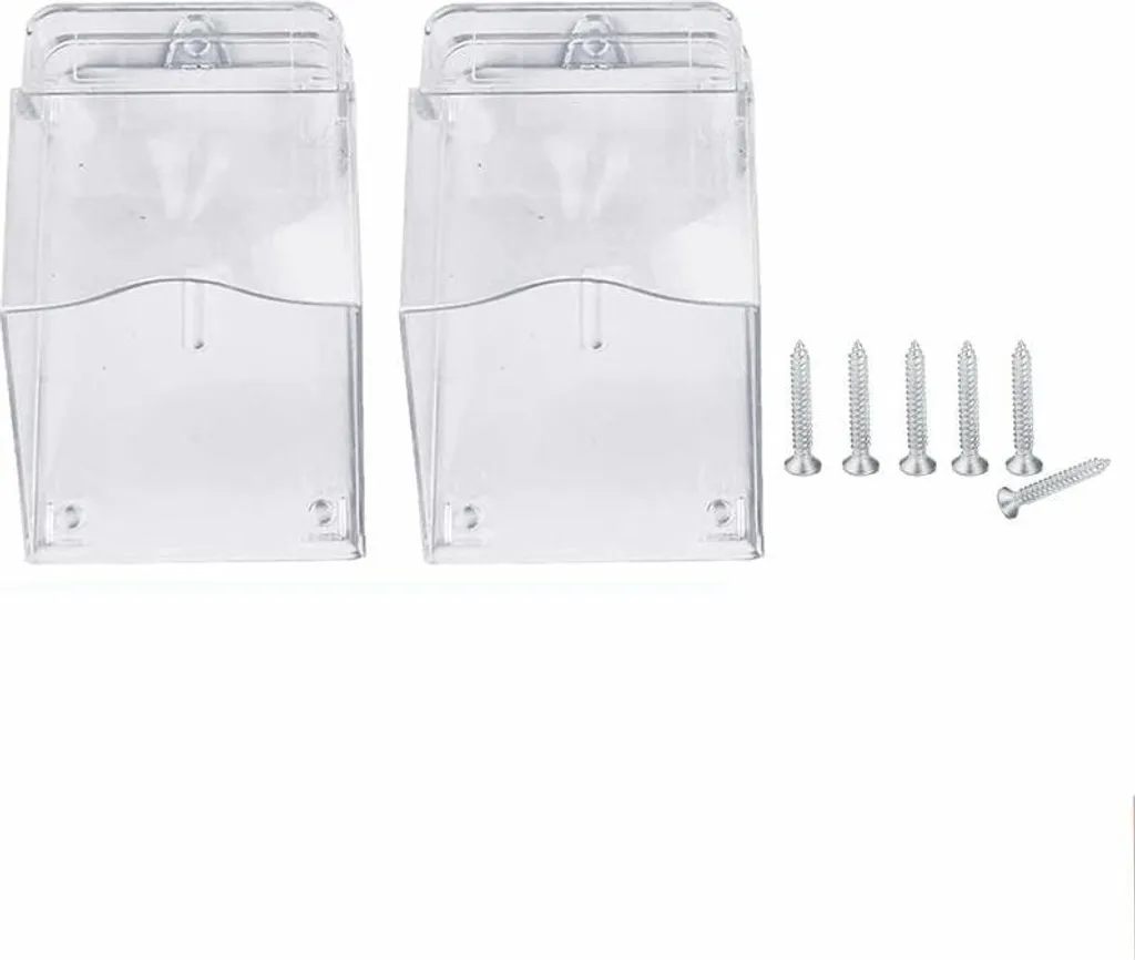 Wasserdichtes Zweiteiliges Set Für Drahtlose Türklingelknöpfe, Transparente Schutzhülle Für Außentürklingeln.