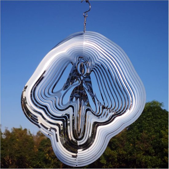 Reflektierende Engel-windspiele (2er-set) – Funkelnde Gartendekoration Und Vogelabwehr Für Terrasse Und Garten