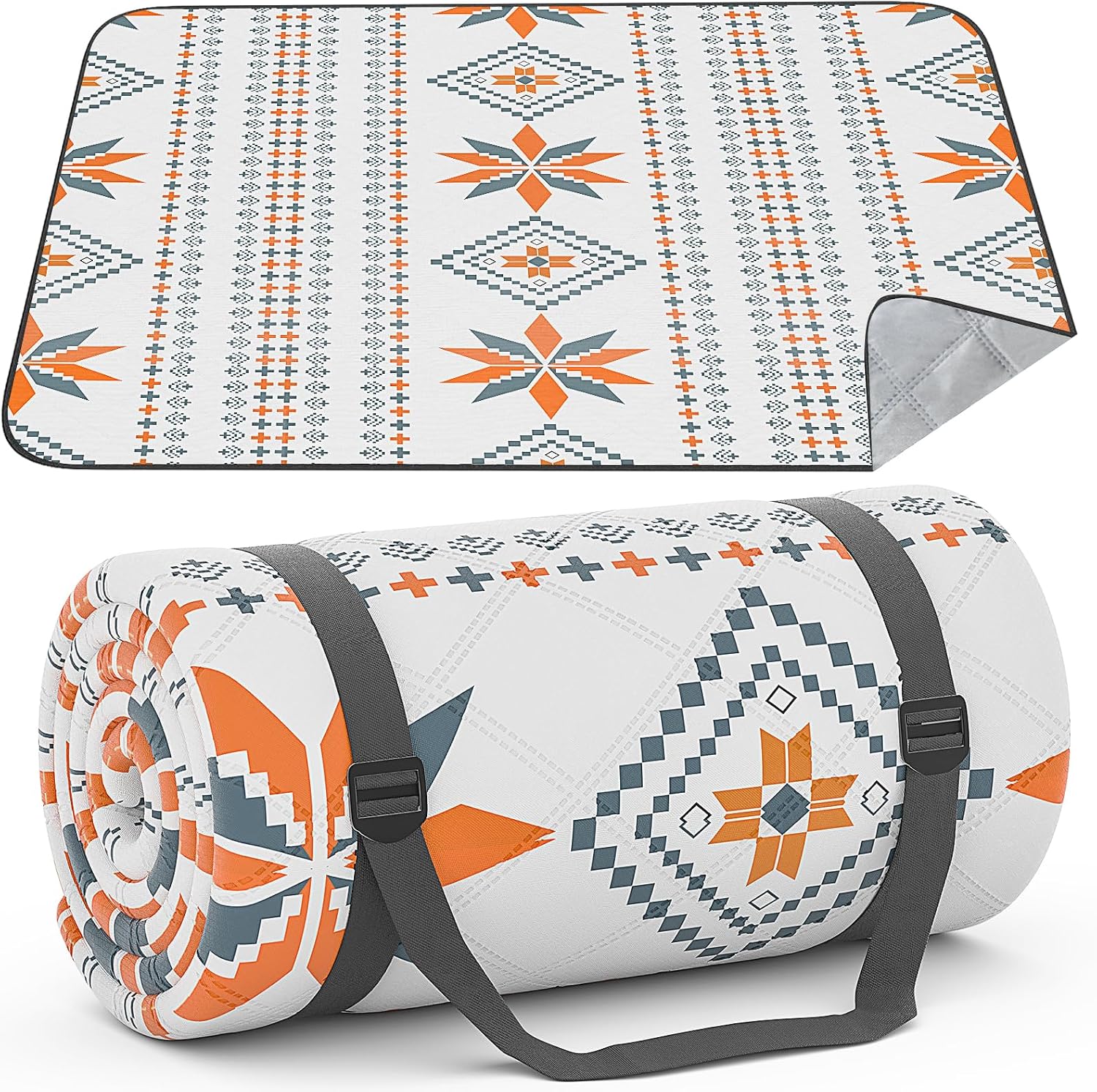 Wasserdichte Picknickdecke 200 X 300 Cm: Maschinenwaschbare Picknickmatte – Sandabweisende Picknicktischdecke – Für Familienpicknicks, Camping, Strand Und Garten