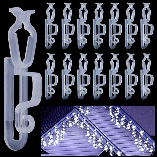 25 Haken Für Außenbeleuchtung – Clips Für Dachrinnen, Zaunfelder Und Zäune – Ideal Für Weihnachts- Und Halloween-dekorationen