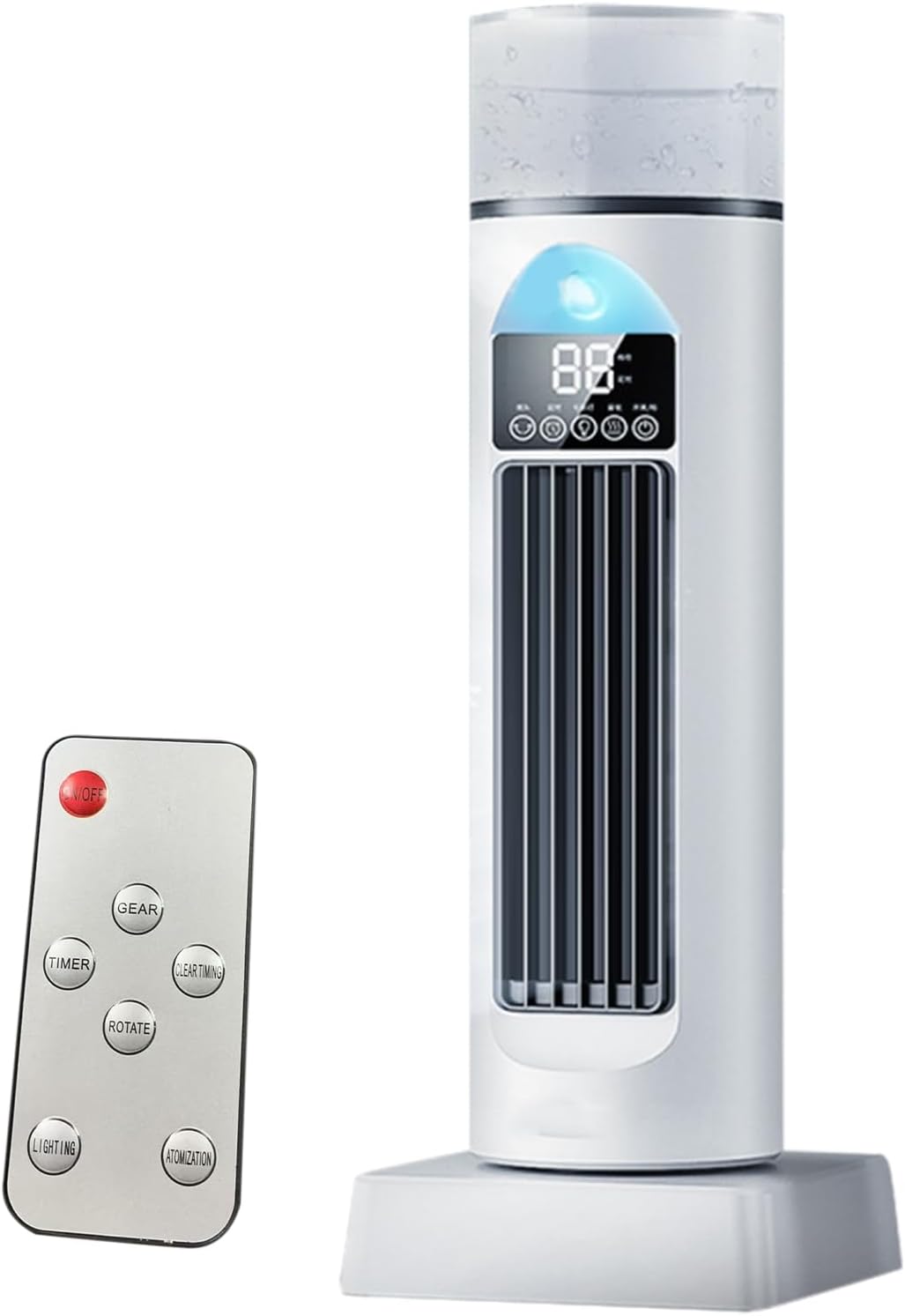 Klimaanlagenventilator, Turmventilator Mit Geräuscharmer, Klingenloser Luftkühler Mit Fernbedienung Und Wassertank, 6-stufiger Luftbefeuchter Für Schlafzimmer Und Büro
